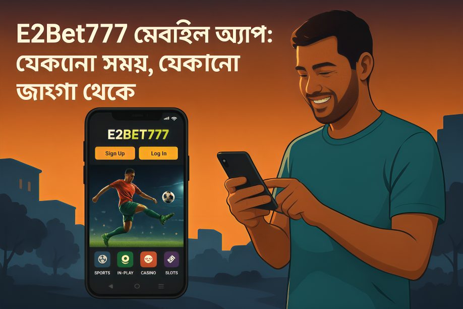 E2bet777 মোবাইল অ্যাপ: যেকোনো সময়, যেকোনো জায়গা থেকে
