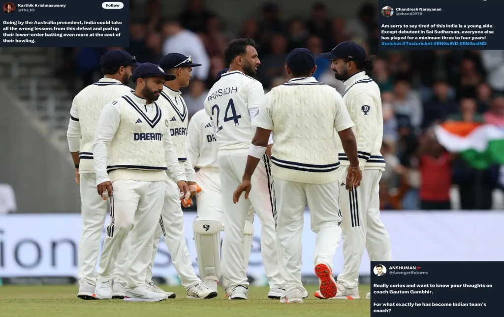 Fans Demand BCCI to Drop Gautam Gambhir After India’s Five-Wicket Defeat to England in Headingley Test