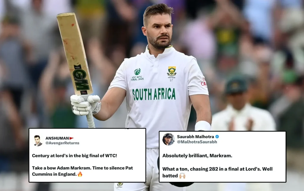 "Time to Silence Pat Cummins" – Fans Ecstatic as Aiden Markram Smashes Stunning Century in ICC WTC 2023-25 Final vs Australia